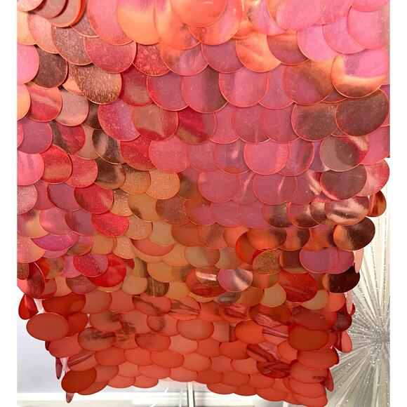 Jonathan Simkhai Elvira Pink Peony Multi Sequin Midi Skirt Size 0 - Picture 4 of 7